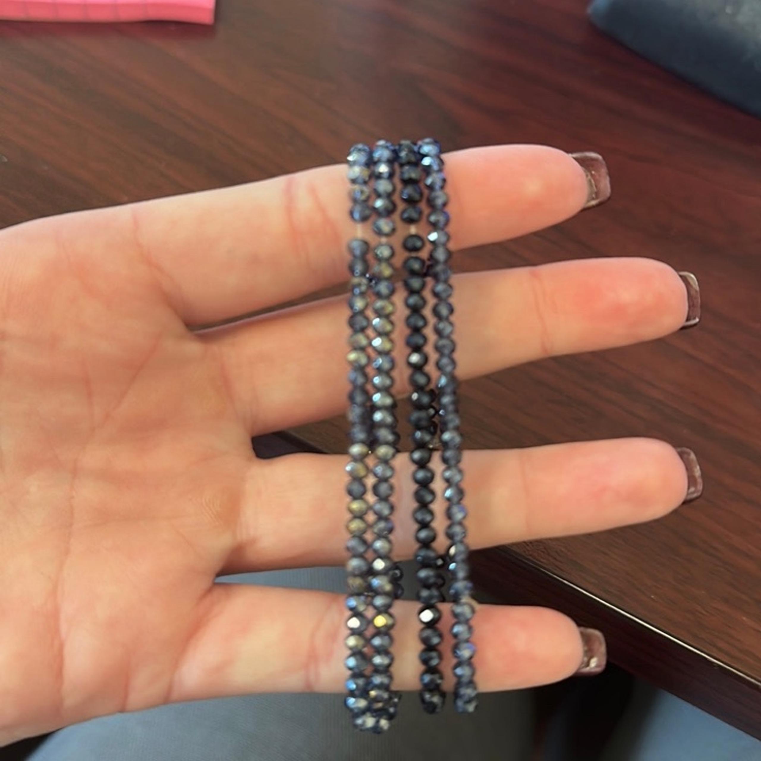 Blue bracelets