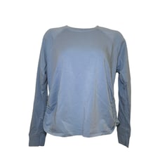 Sundry Baby Blue Sweatshirt Rouched Waist