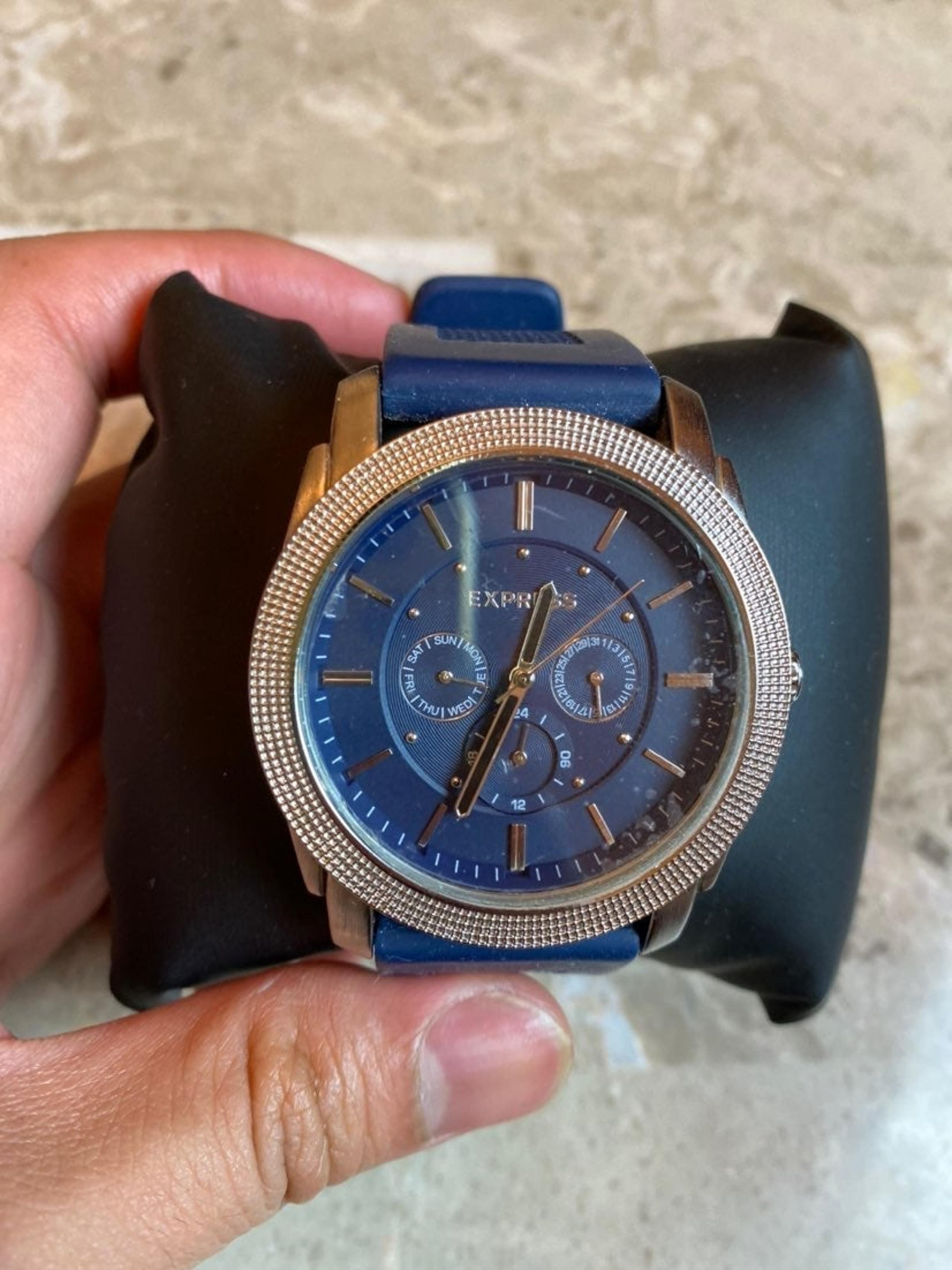 Express Blue Silicone Men Watch