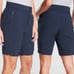 (6) Athleta Tribeca 7” Bermuda Shorts Navy Blue Small Athleisure Golf