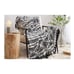Black & White Bohemian Geometric Print Throw Blanket