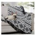 Black & White Bohemian Geometric Print Throw Blanket