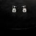 One Carat GRA Certified Moissanite Diamond Earrings