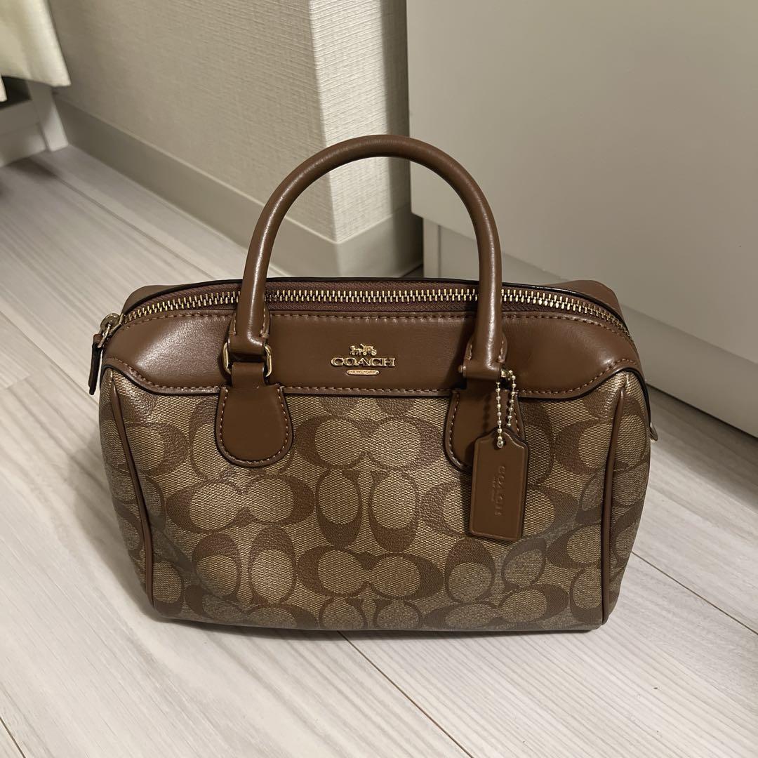 COACH Boston Bag Brown Travel Bags