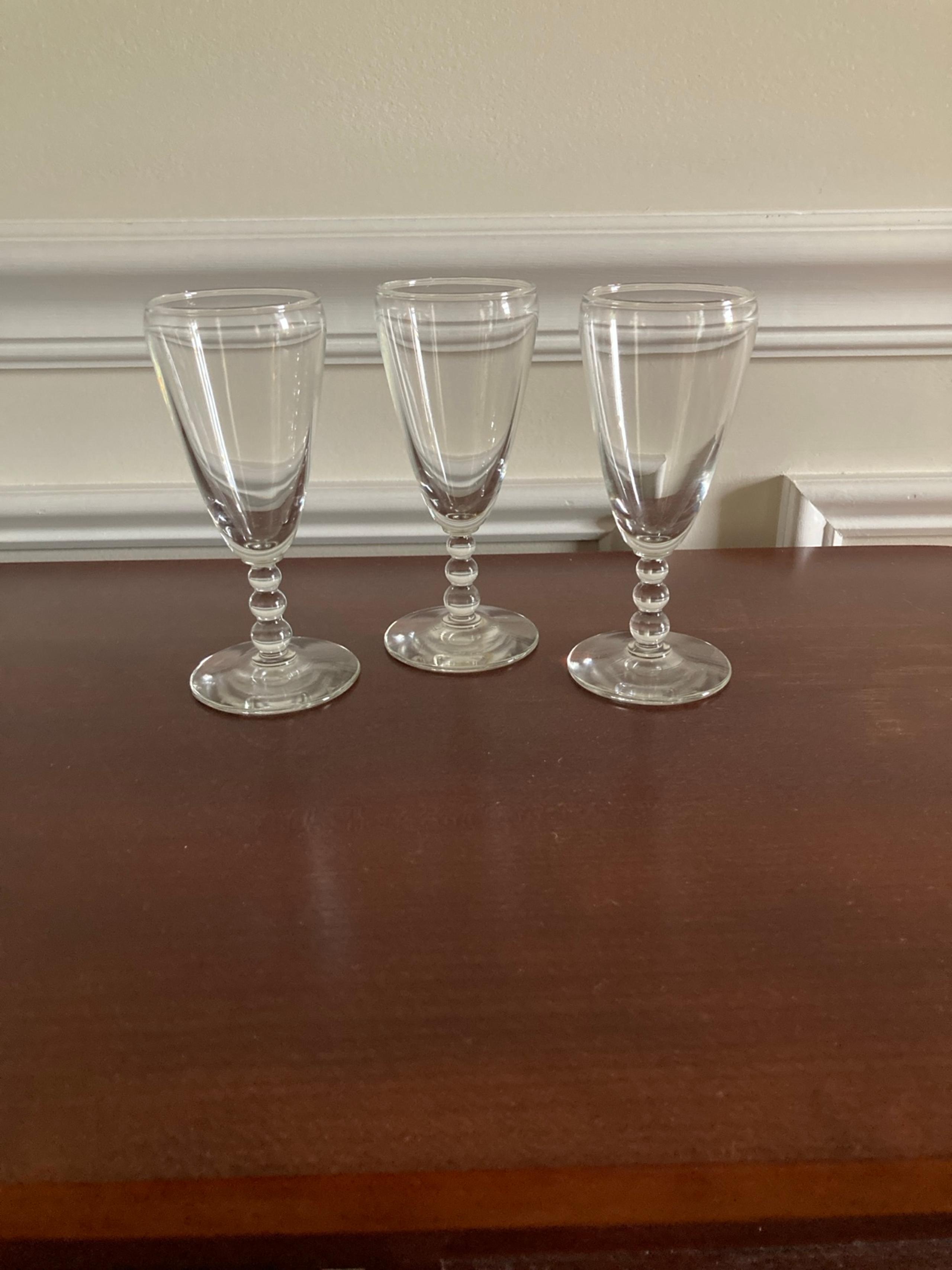 Knob Hill Whiskey Sour Clear Blown Glass Set of 3 by Libbey Glass Company