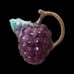 VINTAGE HAND PAINTED MADE IN ITALY POTTERY CERAMIC GRAPE PITCHER VASE & CUPS
