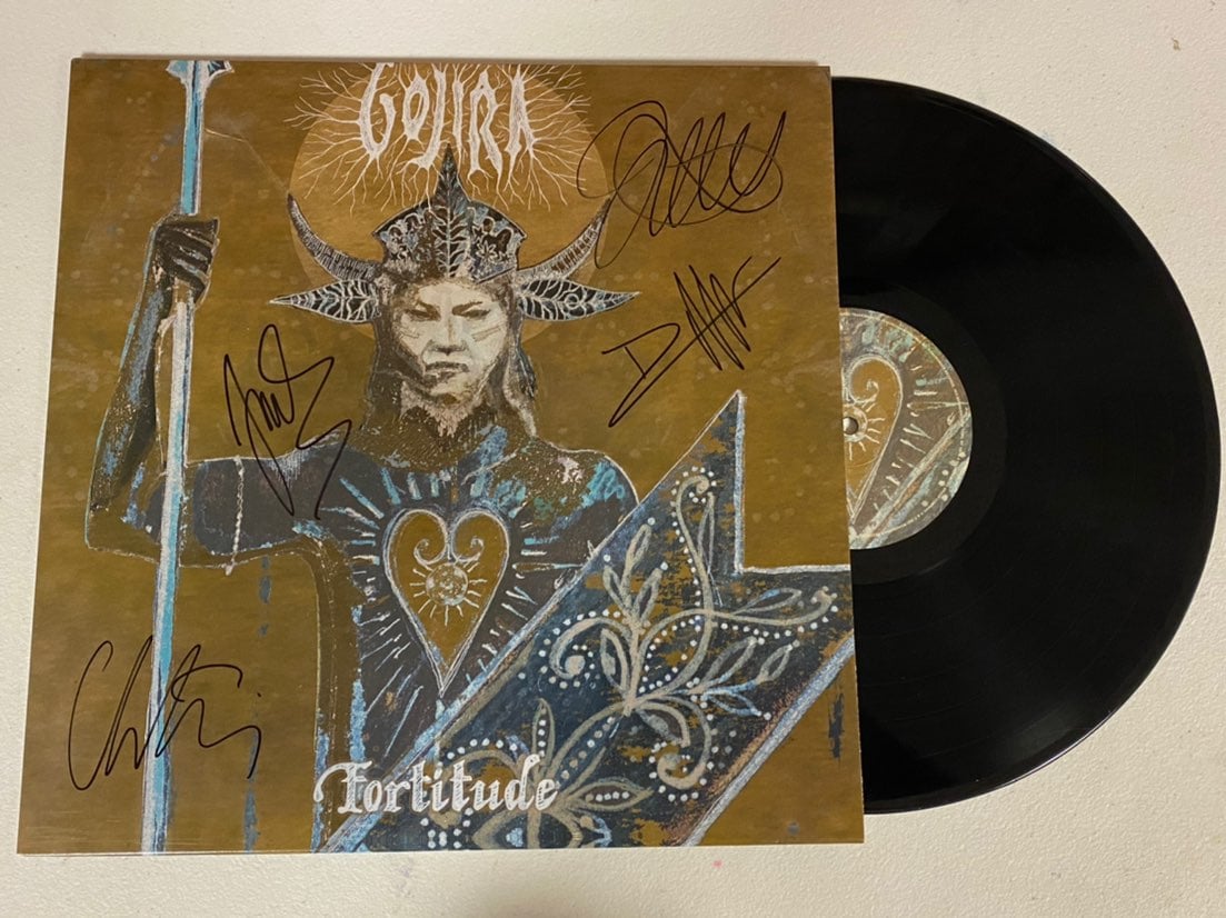 Gojira autographed signed vinyl album 2 with jsa coa and exact proof