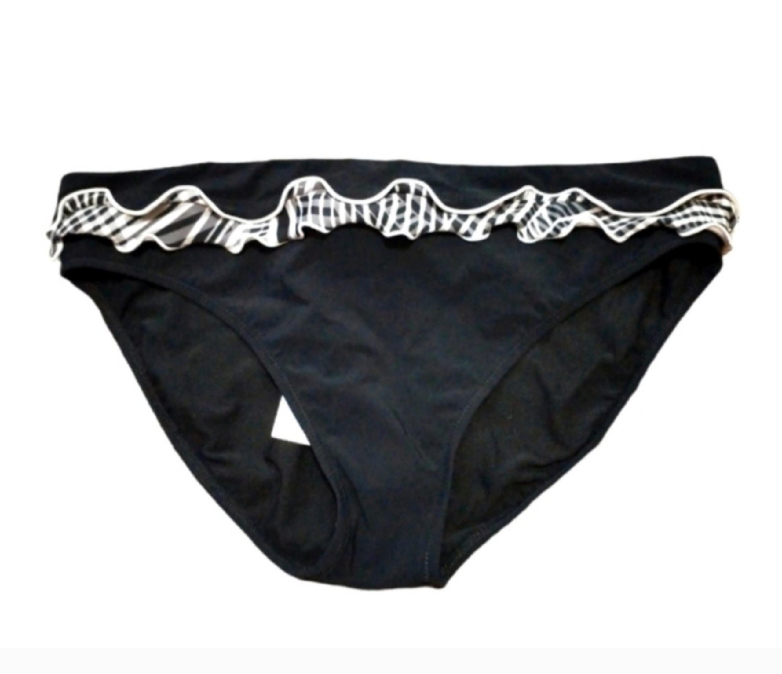 NWT Profile By Gottex Ruffle Bikini Bottoms sz 12