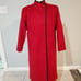 Vintage ALORNA Ruby Red Double Breasted Long Wool Coat