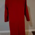 Vintage ALORNA Ruby Red Double Breasted Long Wool Coat