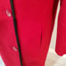 Vintage ALORNA Ruby Red Double Breasted Long Wool Coat