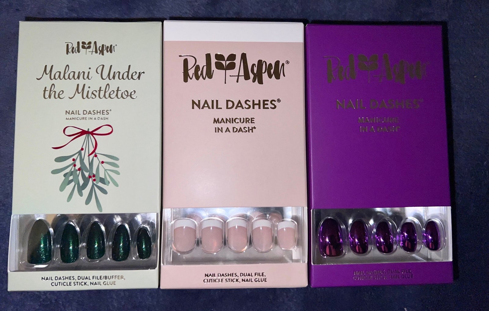 Red Aspen Nail Dashes