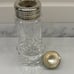 WATERFORD Crystal Pedestal Sugar Shaker with Silver Top