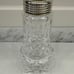 WATERFORD Crystal Pedestal Sugar Shaker with Silver Top