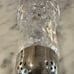 WATERFORD Crystal Pedestal Sugar Shaker with Silver Top
