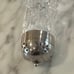 WATERFORD Crystal Pedestal Sugar Shaker with Silver Top