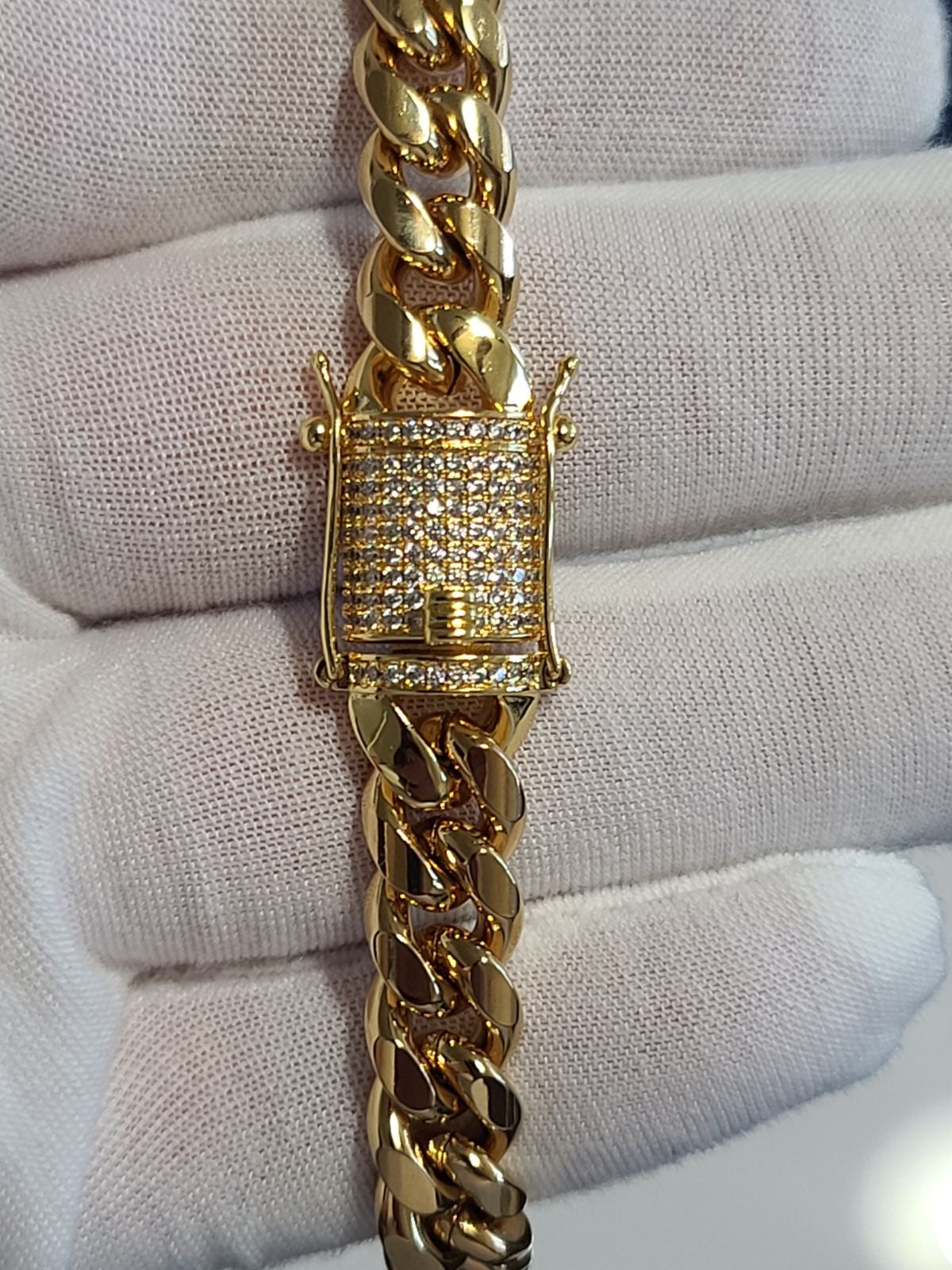 14k Gold Plated Miami Cuban Chain Necklace