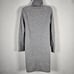 Quince Sweater Dress S Mongolian Cashmere Turtleneck Mini Charcoal Gray Classic