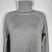 Quince Sweater Dress S Mongolian Cashmere Turtleneck Mini Charcoal Gray Classic