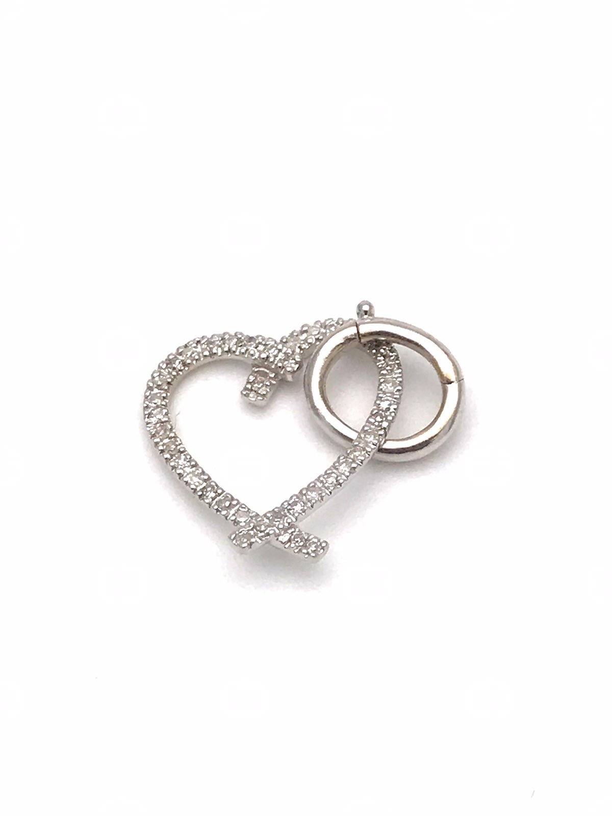 14kt Whitw Gold .50ct(tw) Diamond Heart