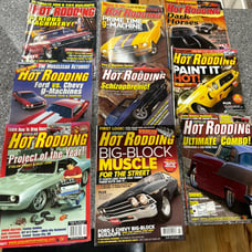Hot Rodding Magazine lot of 9