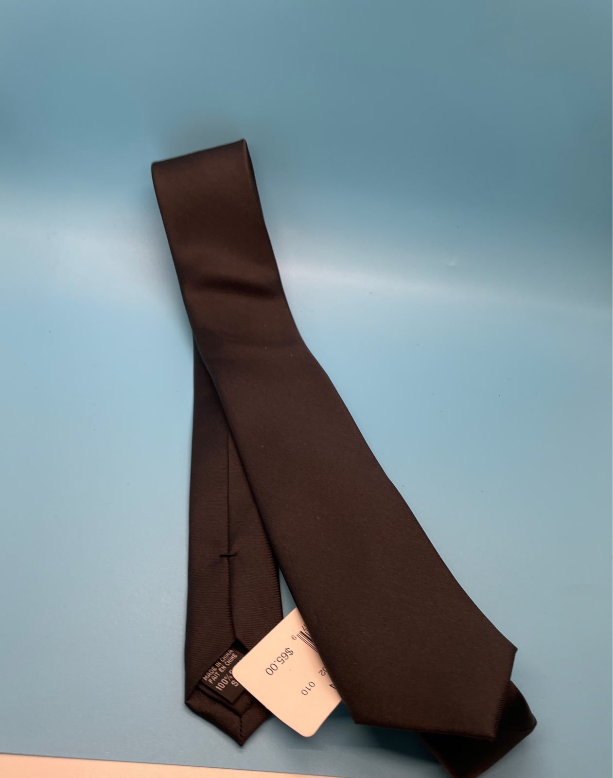 Nwt mens silk black slim CALVIN KLEIN TIE