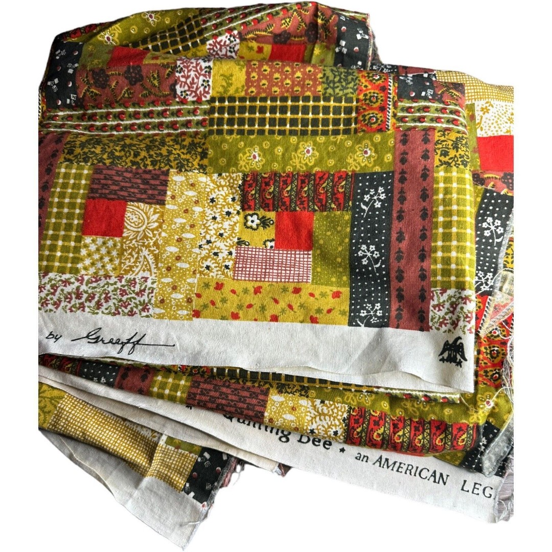 Vintage Fabric Greeff American Legacy Collection Quilting Bee 117” X 36 (3 yrd)