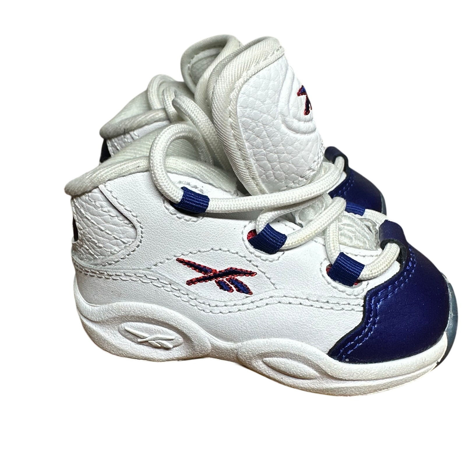 Toddler Sneakers REEBOK QUESTION MID BLUE TOE
INFANT/TODDLER 4 Allen Iverson