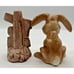 Vintage Retro Salt and Pepper Shakers Rabbit & Road Sign U260/47
