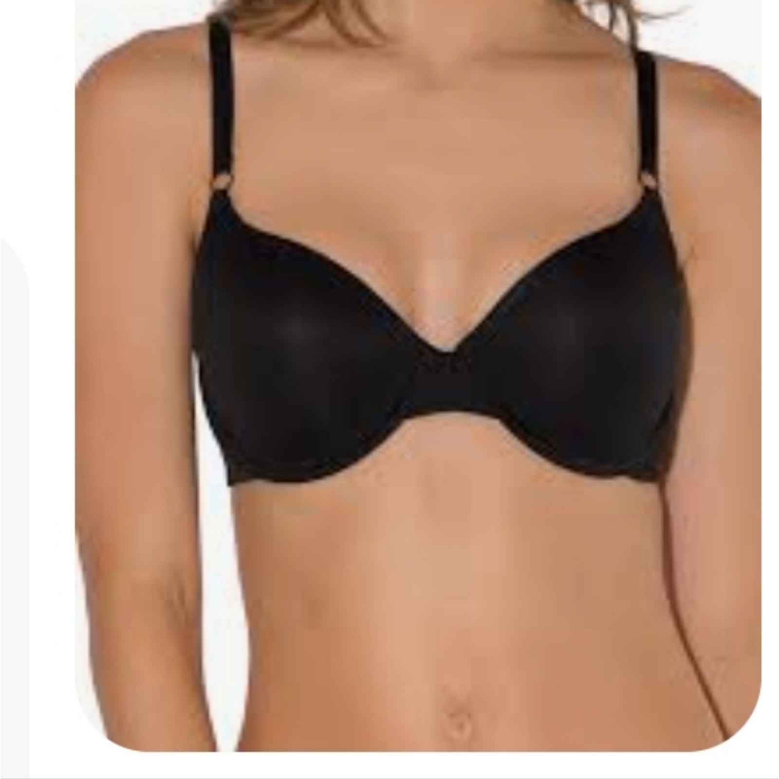 VICTORIA SECRET NEW BLACK LACE STRAPES BRA SIZE 36D