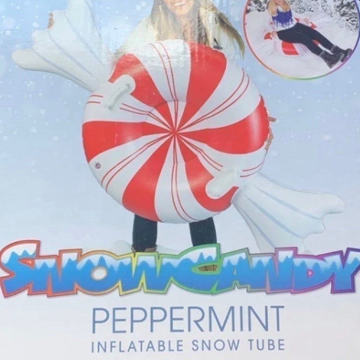 Inflatable Peppermint Twist Snow/Pool Tube
