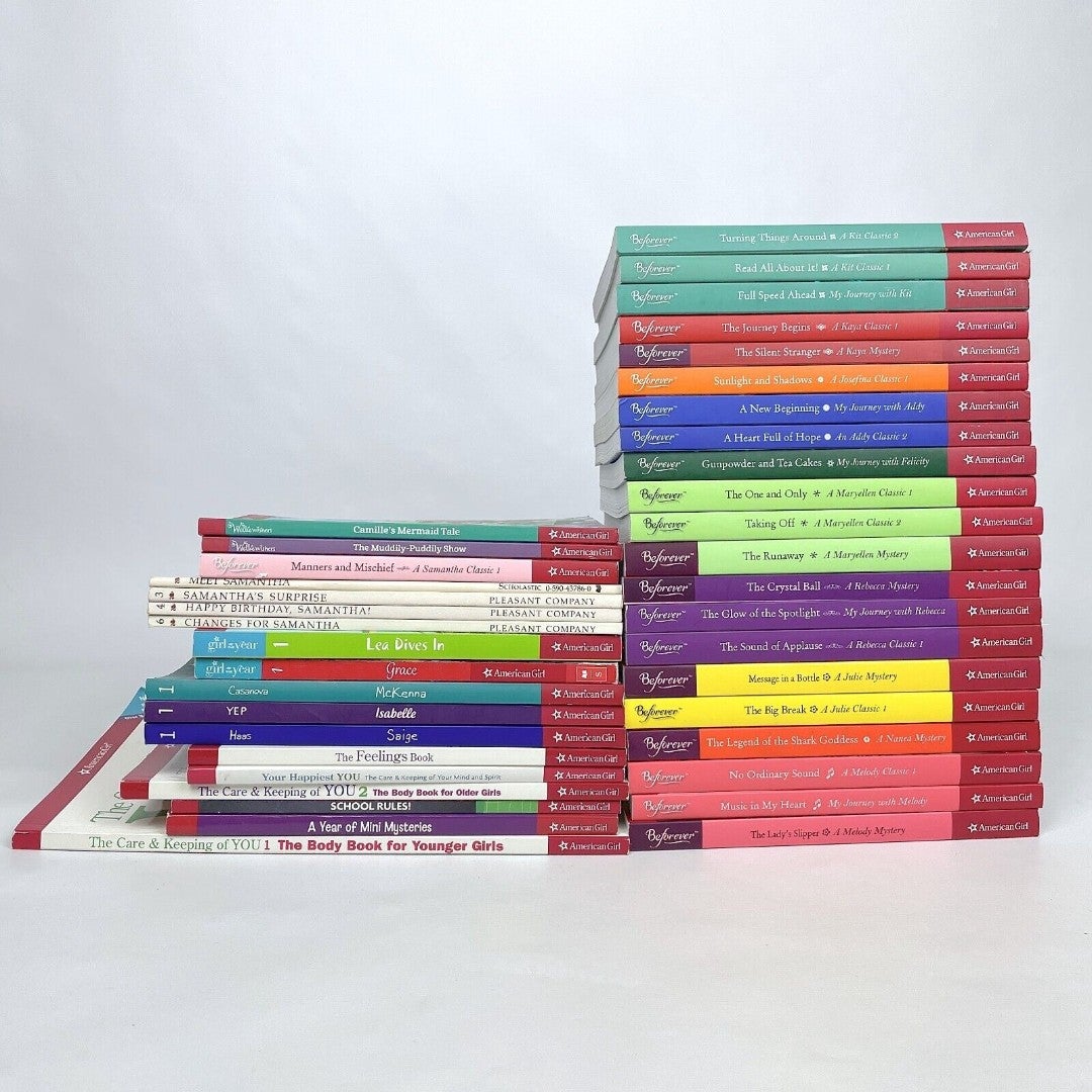 HUGE Lot of 39 American Girl Paperback Books - Stories & Care Books + WAY MORE!