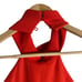 Finders Keepers Smoke Trails Red Open Back Halter Skater Mini Dress Size M
