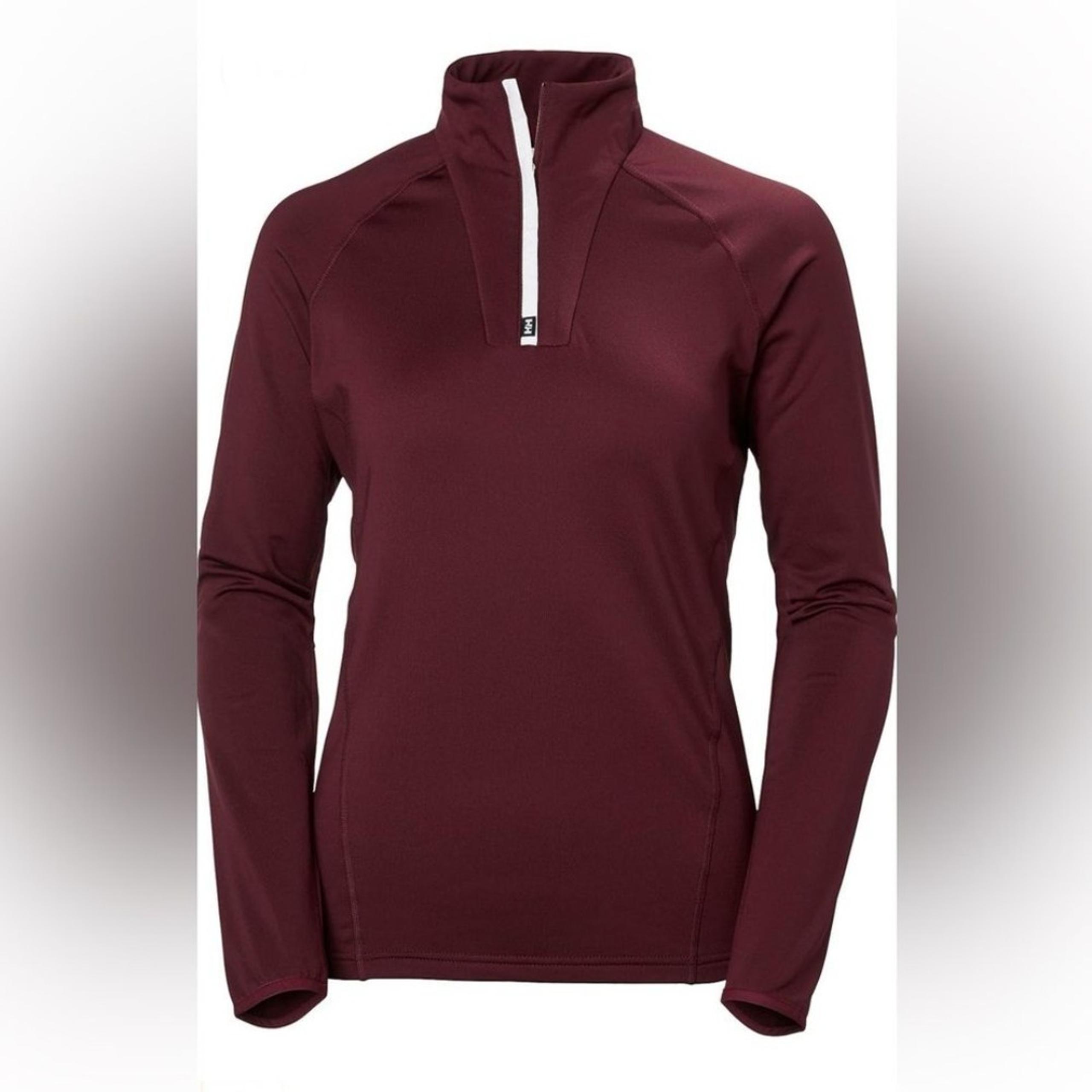 Helly Hansen Women's Phantom Half-Zip Midlayer size medium burgundy