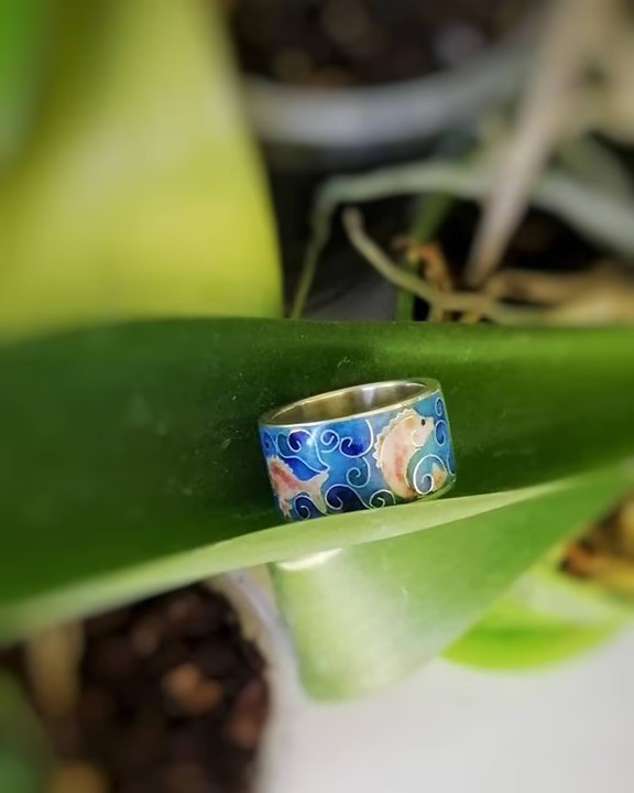 925 Silver Handmade Koi Ring