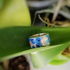 925 Silver Handmade Koi Ring