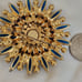 Amazing large vivid blue vintage brooch by Juliana
