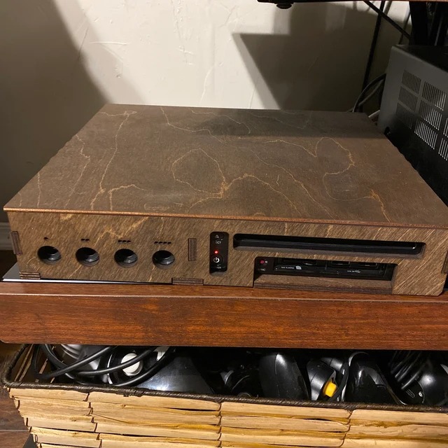 Game Console Case - Wooden Nintendo Wii U Game Console Case