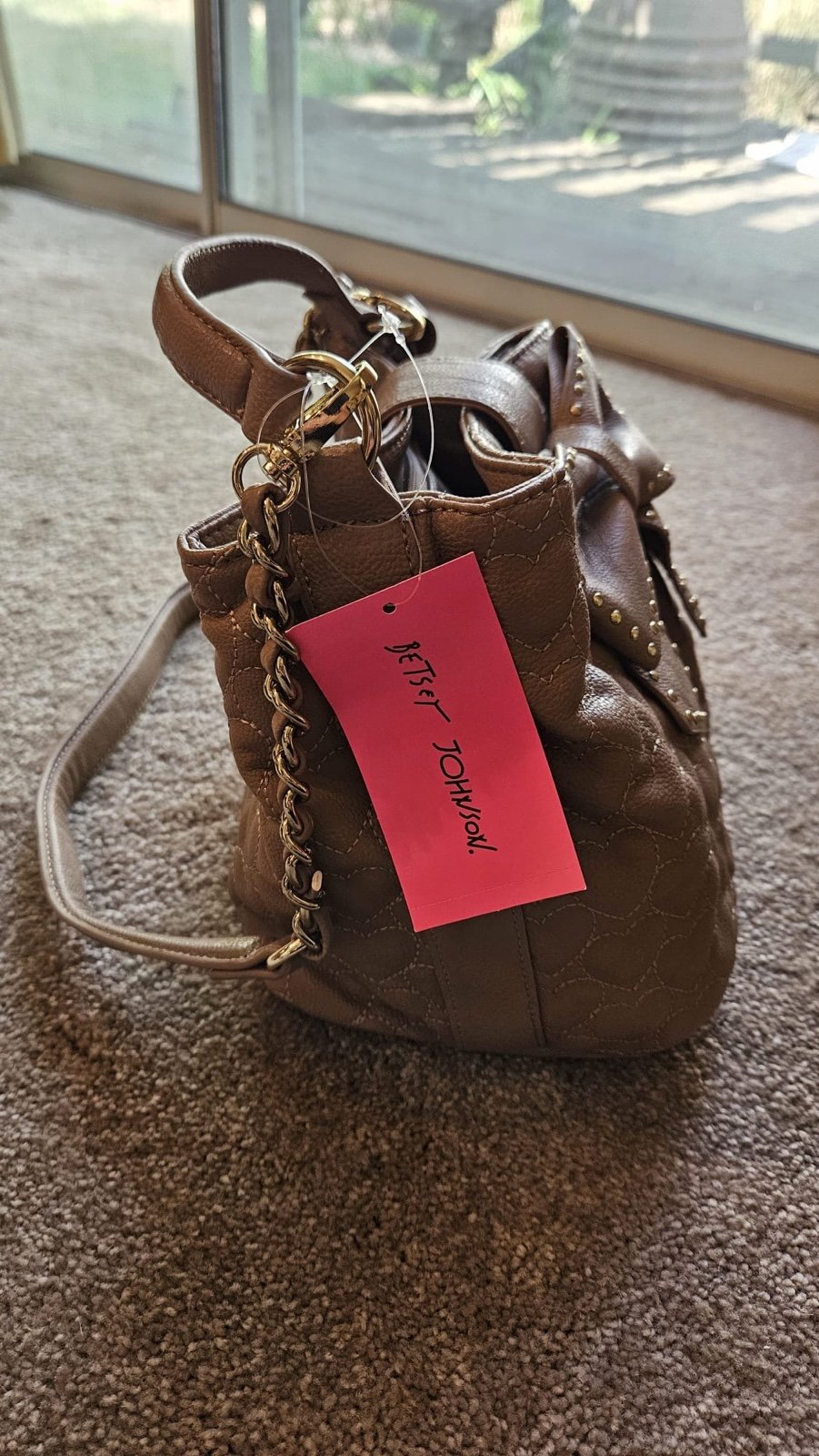 New Betsey Johnson - Bucket - Tan - BJ22730