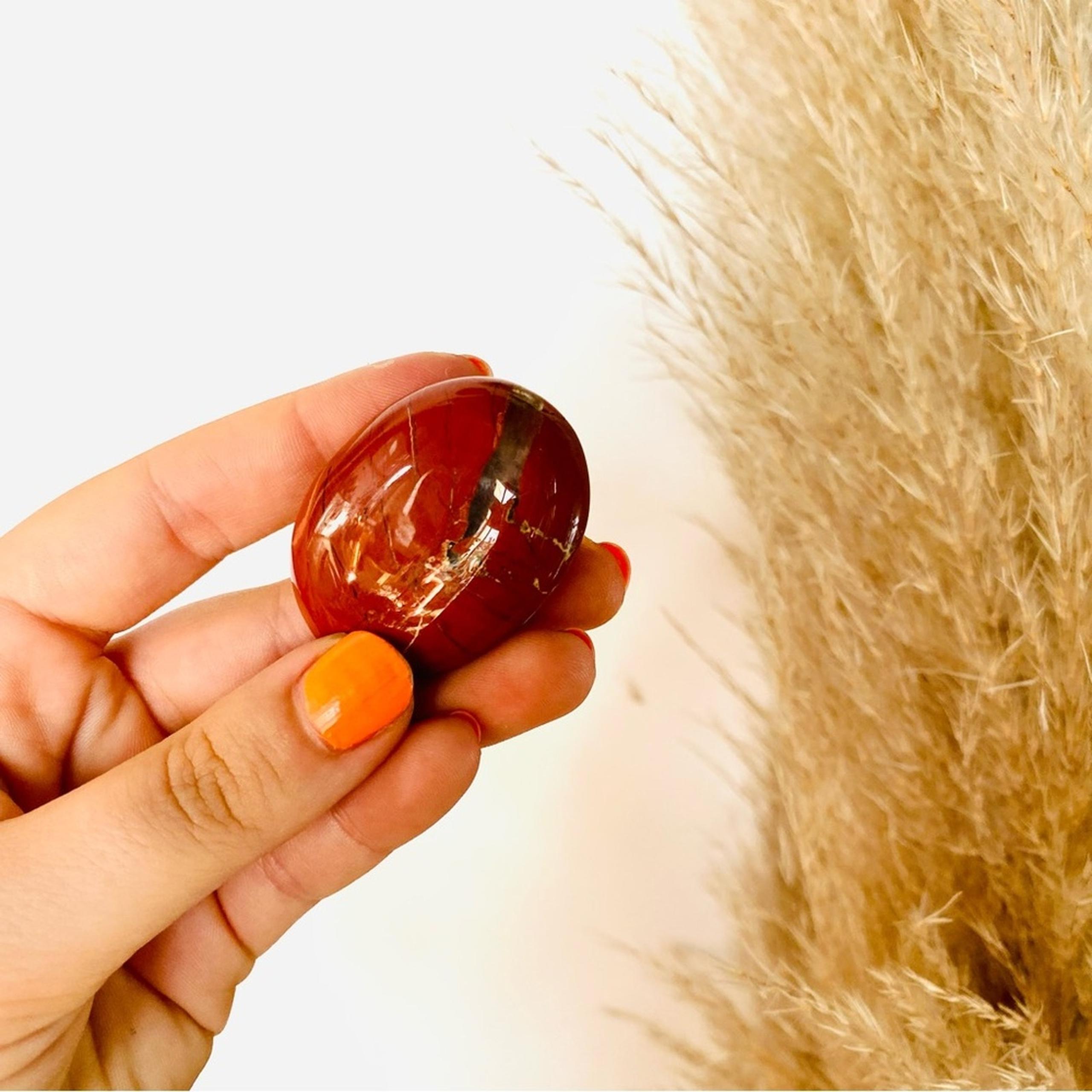 NEW Red Jasper Worry Touch Palm Stone Pocket Crystal Gemstone Meditation Zen