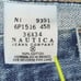 Nautica Jeans Co Mens Size 36x34 Wide Leg Big E-Z Jeans Denim Blue Baggy Faded