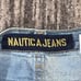 Nautica Jeans Co Mens Size 36x34 Wide Leg Big E-Z Jeans Denim Blue Baggy Faded