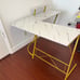 Marble White L Shaped Desk 50.8”