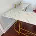 Marble White L Shaped Desk 50.8”