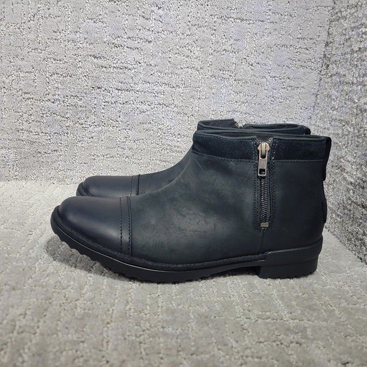 UGG Attell Women's Size 9 Waterproof Leather Side Zip Comfort Winter Ankle Boots