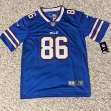 Buffalo Bills Dalton Kincaid jersey blue adult medium