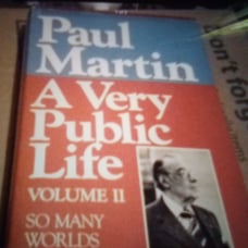 Paul Martin autographed book