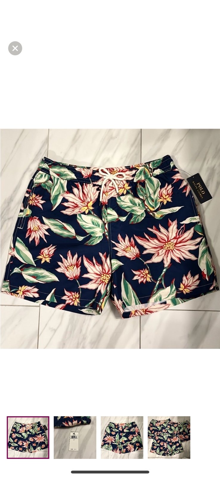 Men’s Polo Ralph Lauren Floral Swim Shorts