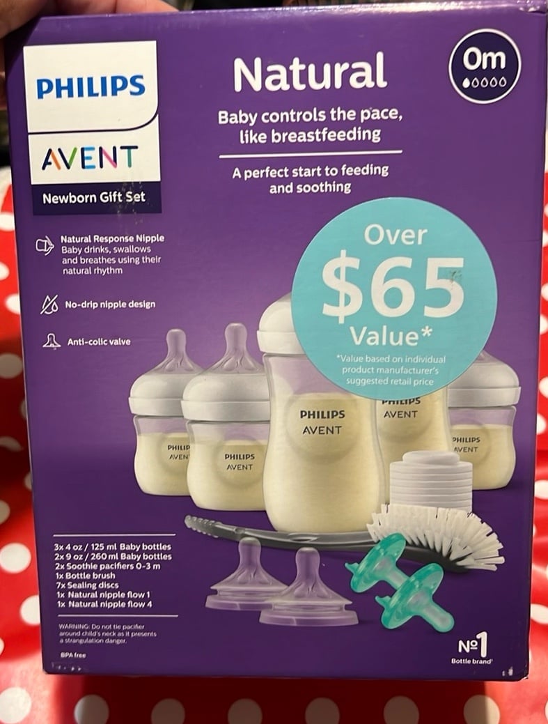 Philips AVENT Natural Baby Bottle with Natural Response Nipple, Newborn Baby K11