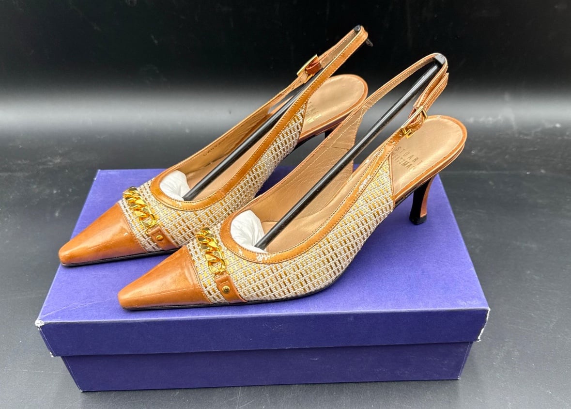 Stewart Weizman Cantante Raffia Cord Sz 6.5